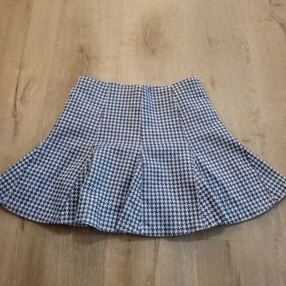 Vintage Blue & White Checkered Lined Mini Shirt